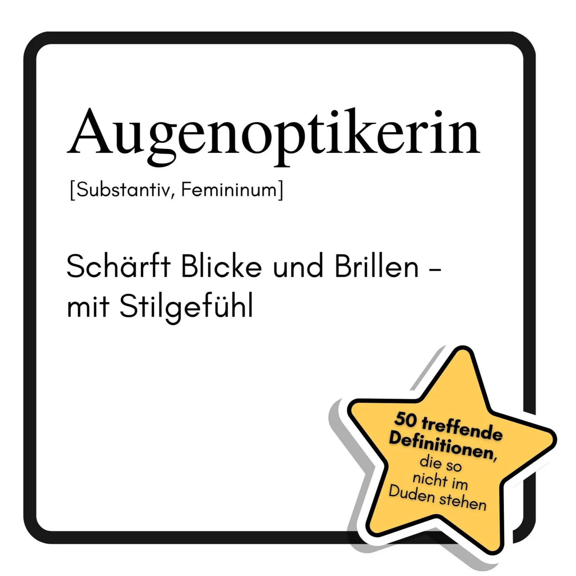 Cover: 9783759182920 | Augenoptikerin | Schärft Blicke und Brillen - mit Stilgefühl | Wagner