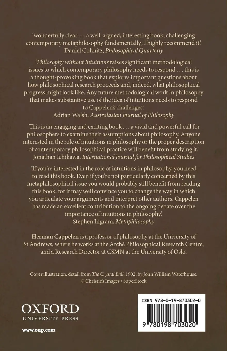 Rückseite: 9780198703020 | Philosophy Without Intuitions | Herman Cappelen | Taschenbuch | 2014