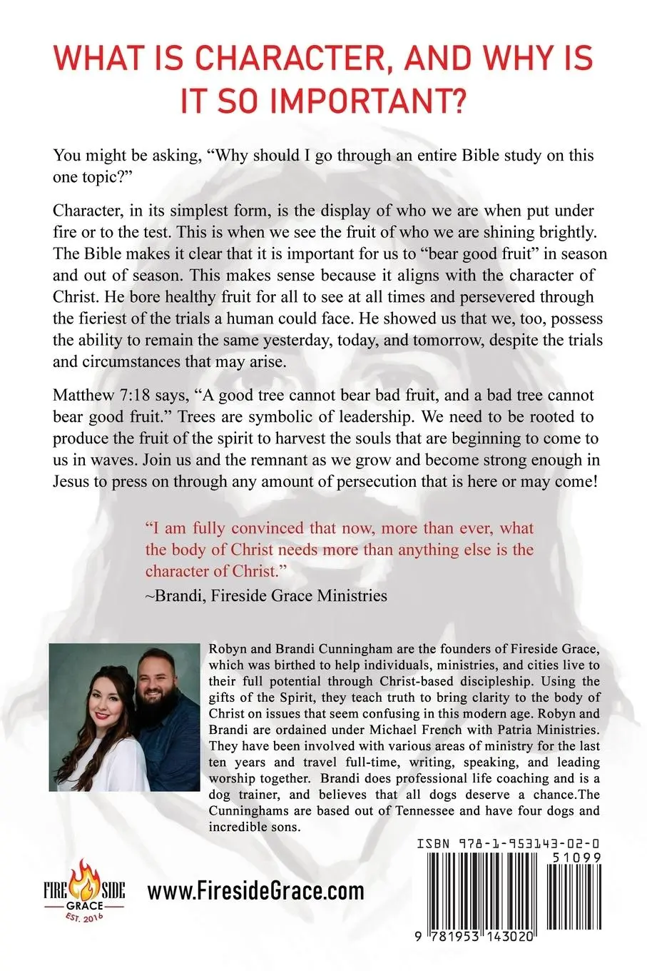 Rückseite: 9781953143020 | The Character of Christ | Robyn And Brandi Cunningham | Taschenbuch
