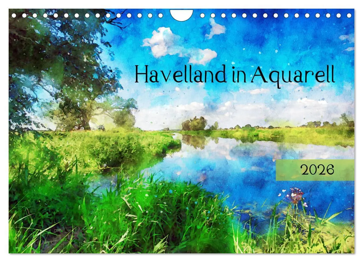 Cover: 9783457713020 | Havelland in Aquarell (Wandkalender 2026 DIN A4 quer), CALVENDO...