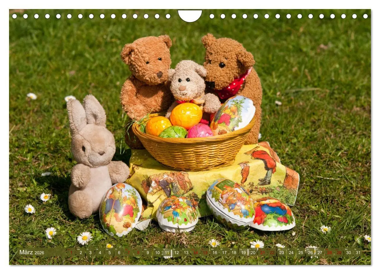 Bild: 9783457883020 | Kunterbunte Bärenwelt - Teddys (Wandkalender 2026 DIN A4 quer),...