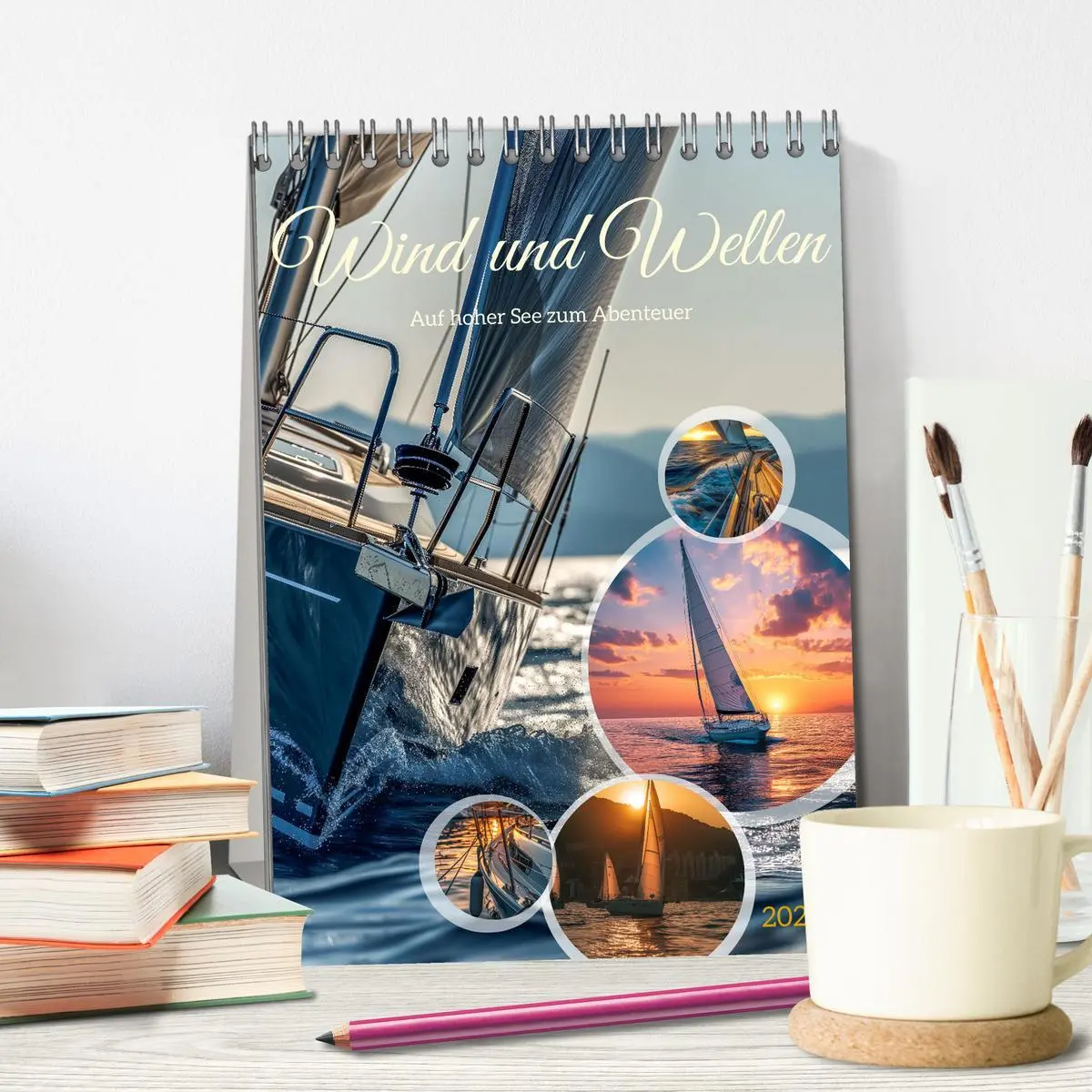 Bild: 9783516283020 | Wind und Wellen (Tischkalender 2026 DIN A5 hoch), CALVENDO...