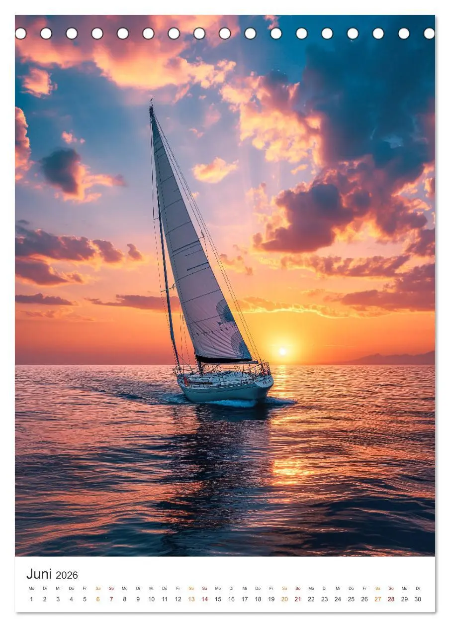Bild: 9783516283020 | Wind und Wellen (Tischkalender 2026 DIN A5 hoch), CALVENDO...