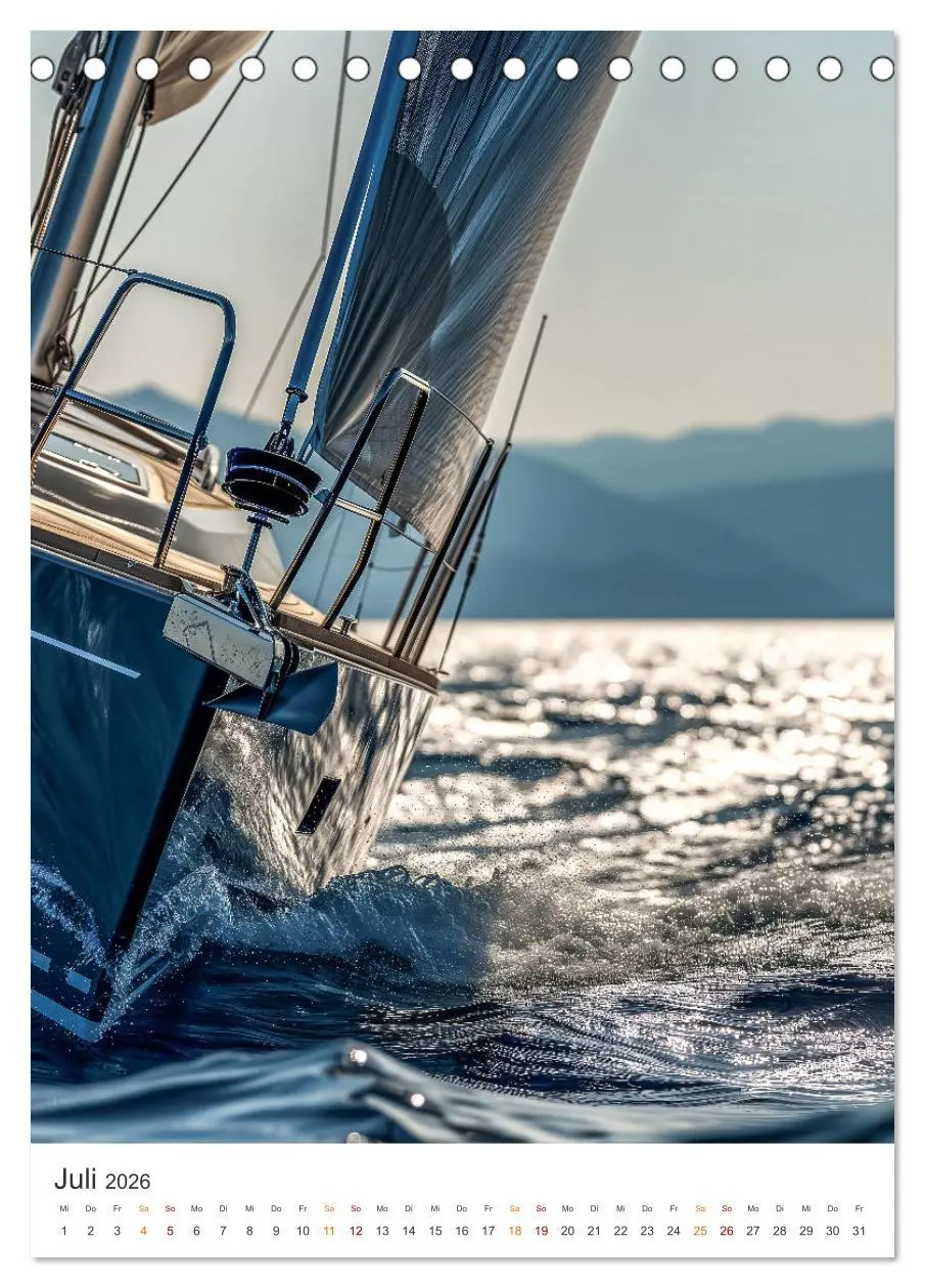 Bild: 9783516283020 | Wind und Wellen (Tischkalender 2026 DIN A5 hoch), CALVENDO...