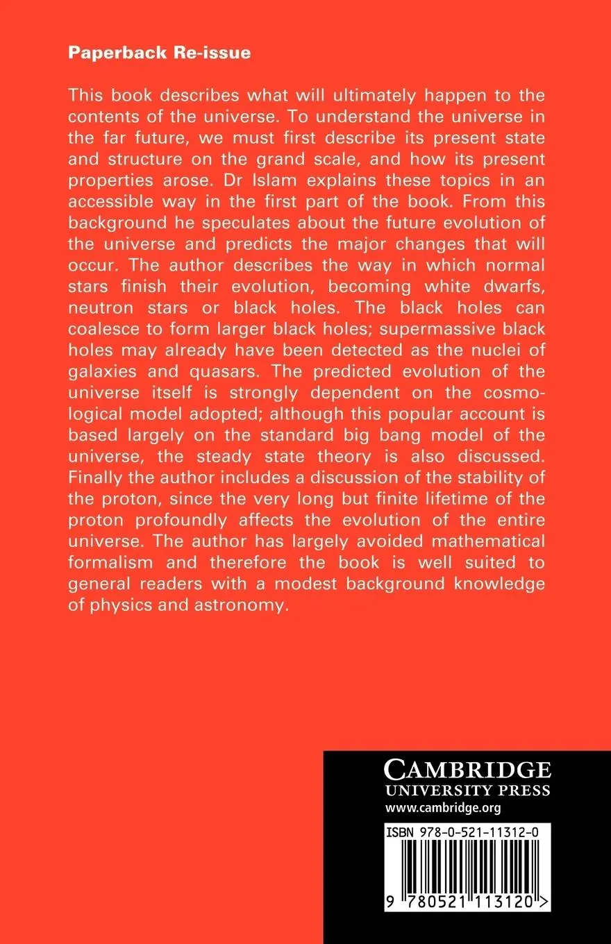Rückseite: 9780521113120 | The Ultimate Fate of the Universe | Jamal N. Islam | Taschenbuch
