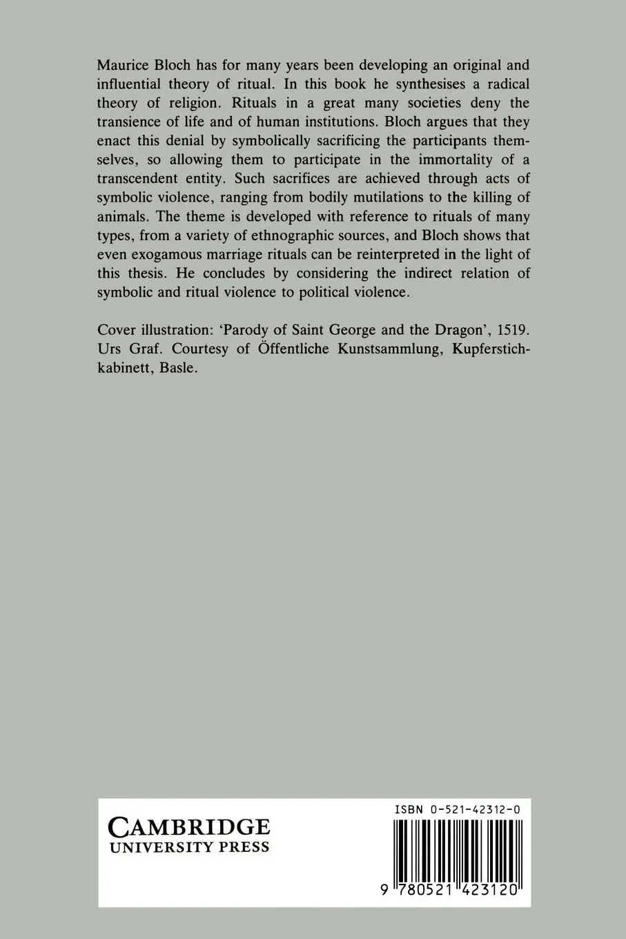 Rückseite: 9780521423120 | Prey Into Hunter | The Politics of Religious Experience | Bloch | Buch