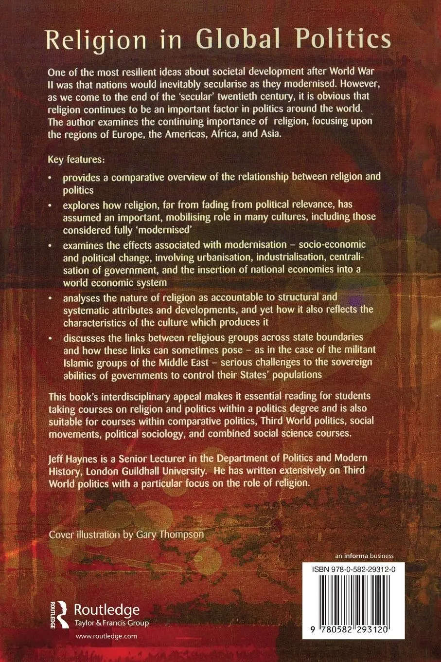 Rückseite: 9780582293120 | Religion in Global Politics | Jeffrey Haynes | Taschenbuch | Englisch