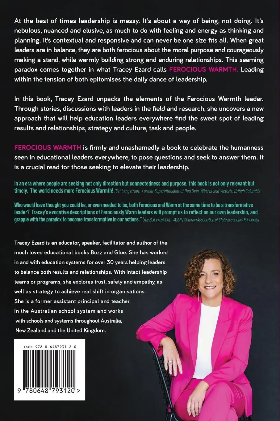 Rückseite: 9780648793120 | Ferocious Warmth - School Leaders Who Inspire and Transform | Ezard