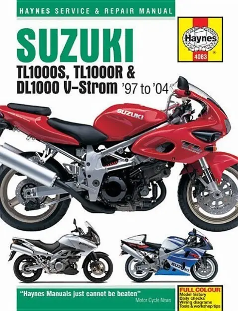 Cover: 9781785213120 | Suzuki TL1000S/R &amp; DL1000 V-Strom (97 - 04) Haynes Repair Manual