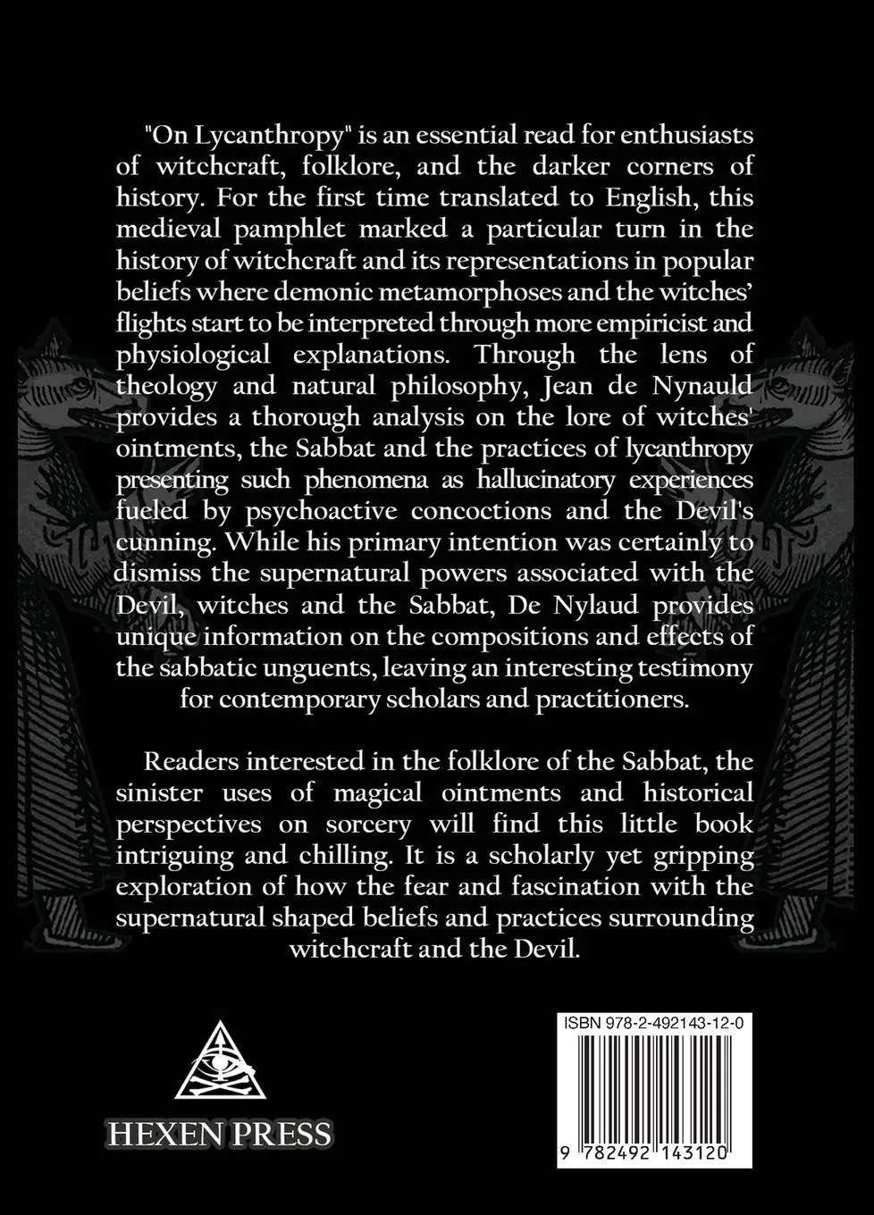 Rückseite: 9782492143120 | On Lycanthropy, Transformation &amp; Ecstasy Of Sorcerers | Jean de Nylaud