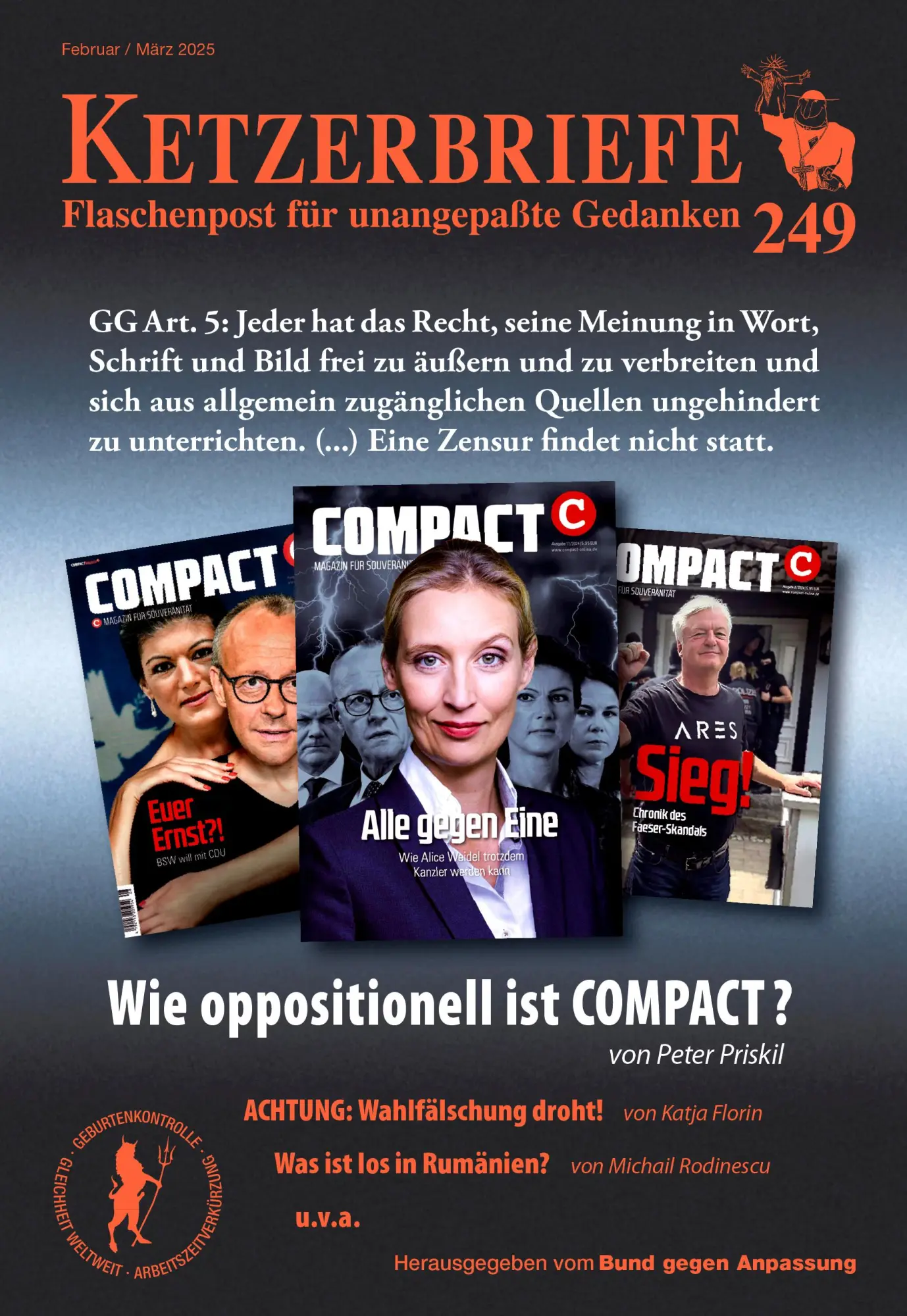 Cover: 9783894843120 | Wie oppositionell ist COMPACT? | Patrick Cassel (u. a.) | Taschenbuch