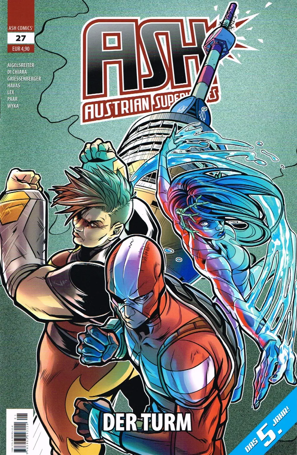Cover: 9783903293120 | ASH - Austrian Superheroes 27 | Der Turm | Thomas Aigelsreiter (u. a.)