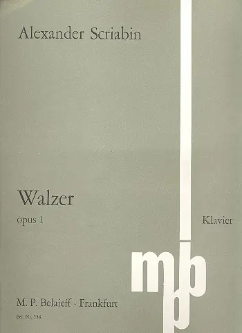 Cover: 9790203003120 | Walzer f-moll op. 1 | Alexander Skrjabin | Buch | EAN 9790203003120