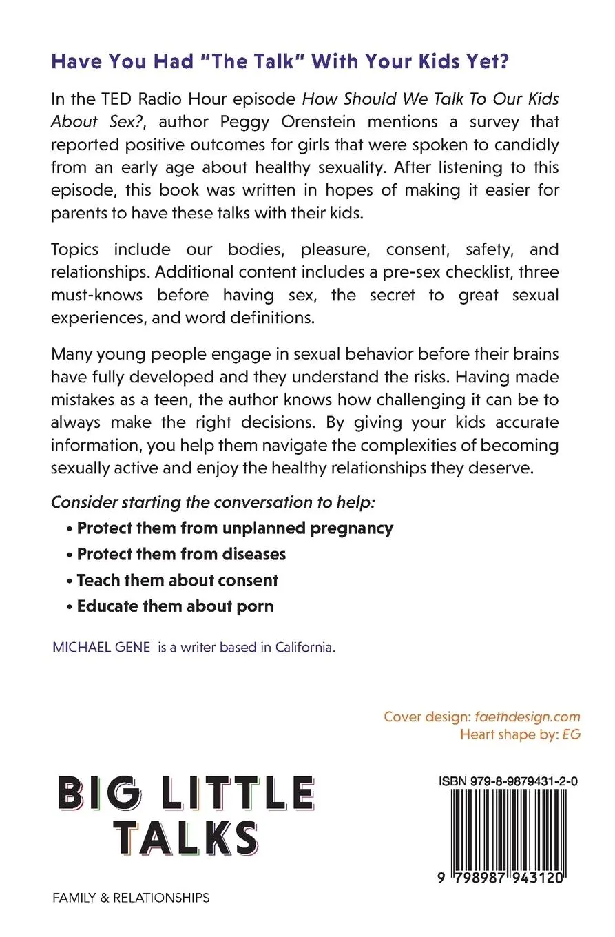 Rückseite: 9798987943120 | Big Little Talks | A Sex-Positive Approach For Parenting | Gene | Buch