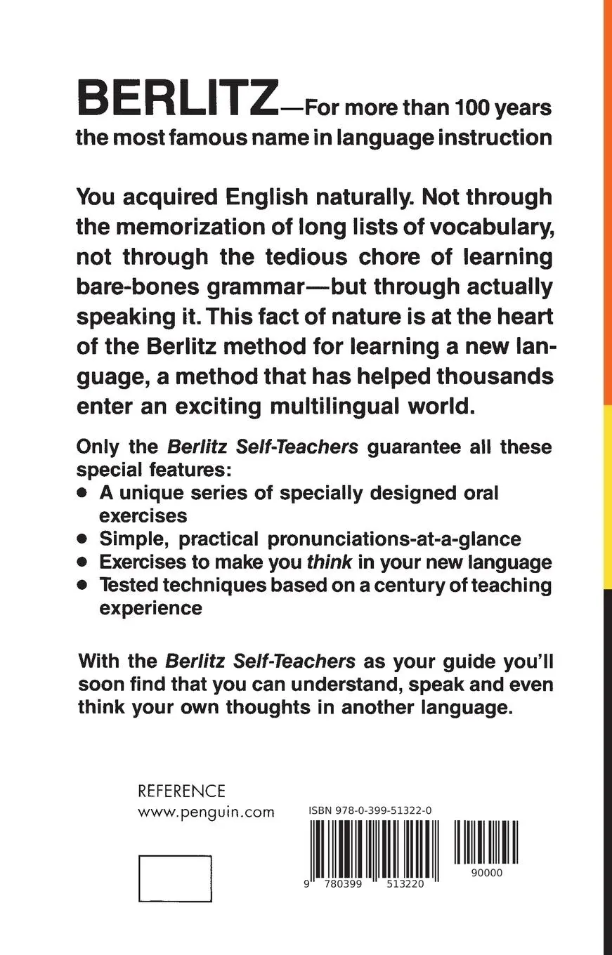 Rückseite: 9780399513220 | The Berlitz Self-Teacher -- German | Berlitz Editors | Taschenbuch