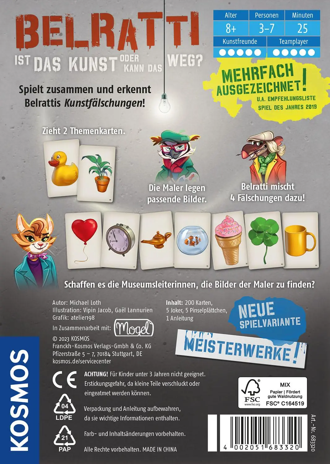 Rückseite: 4002051683320 | Belratti | Spiel | Michael Loth | Spiel | Brettspiel | 683320 | 2023