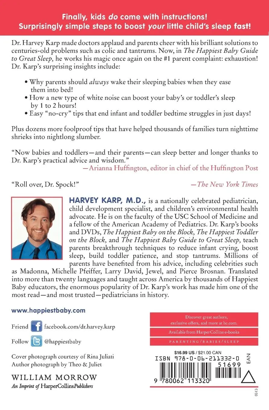 Rückseite: 9780062113320 | The Happiest Baby Guide to Great Sleep | Harvey Karp | Taschenbuch