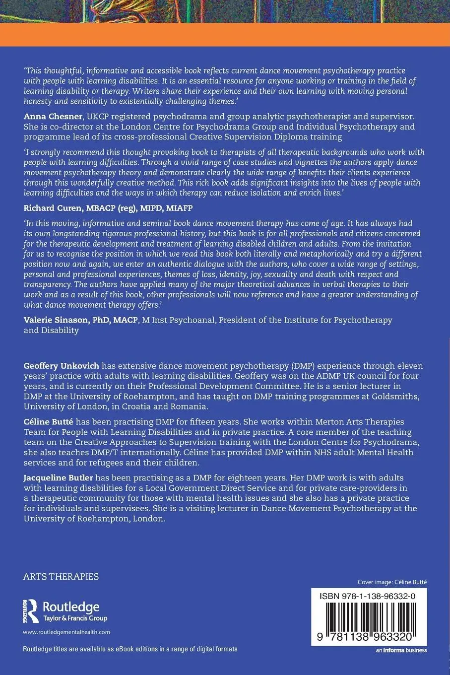 Rückseite: 9781138963320 | Dance Movement Psychotherapy with People with Learning Disabilities