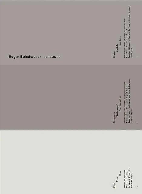 Cover: 9783038603320 | Roger Boltshauser - Response | Galerie d'Architecture de Paris | Buch