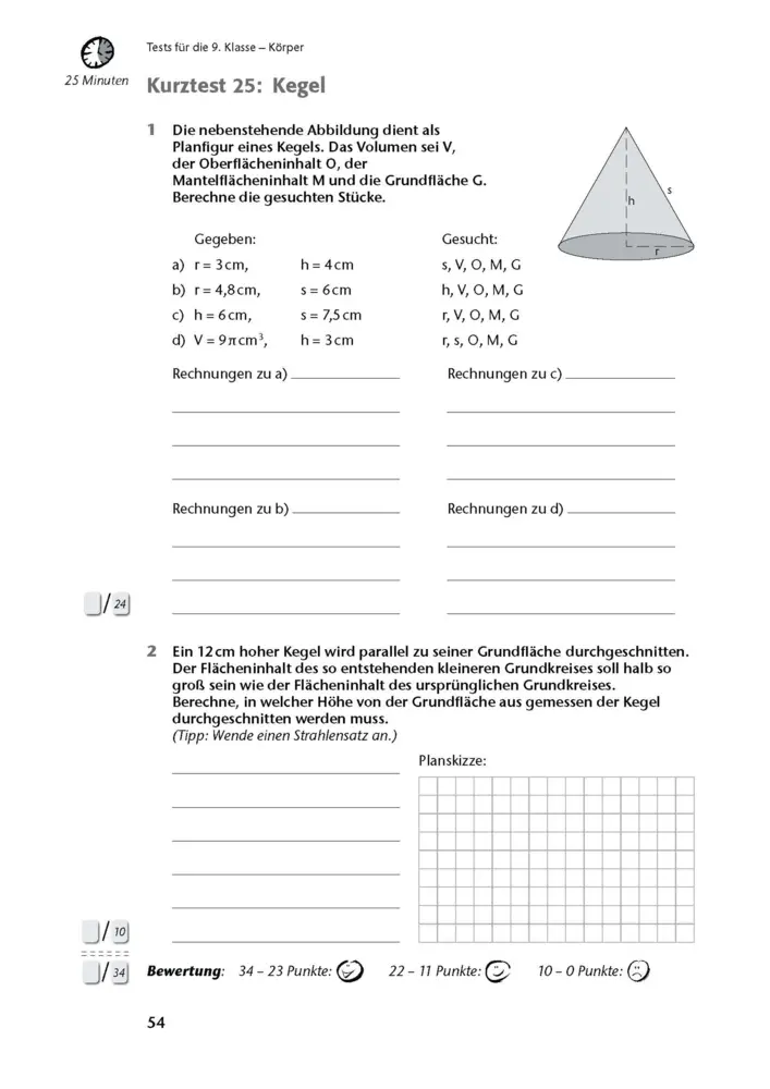Bild: 9783129303320 | Fit in Test und Klassenarbeit - Mathematik 9./10. Klasse Gymnasium