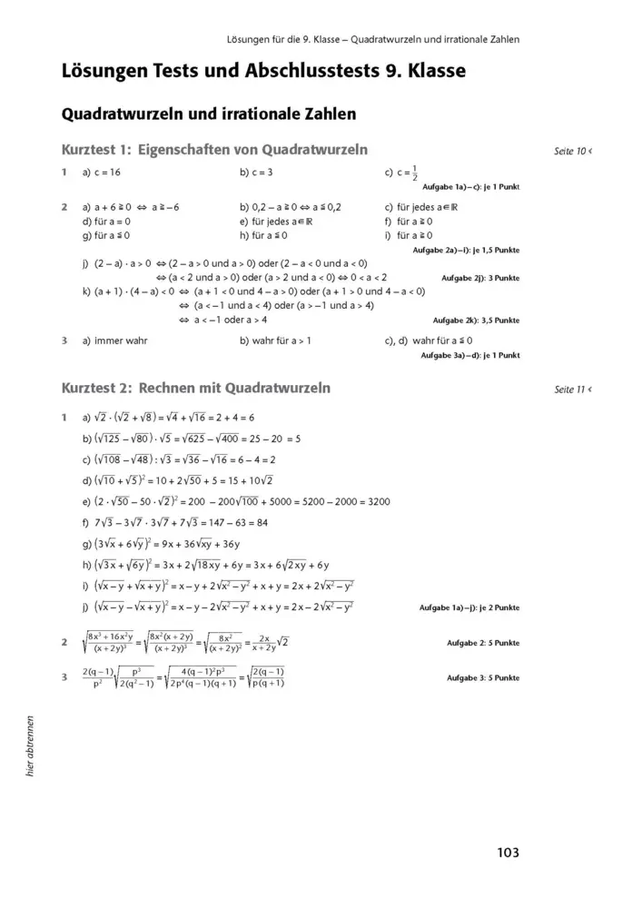 Bild: 9783129303320 | Fit in Test und Klassenarbeit - Mathematik 9./10. Klasse Gymnasium