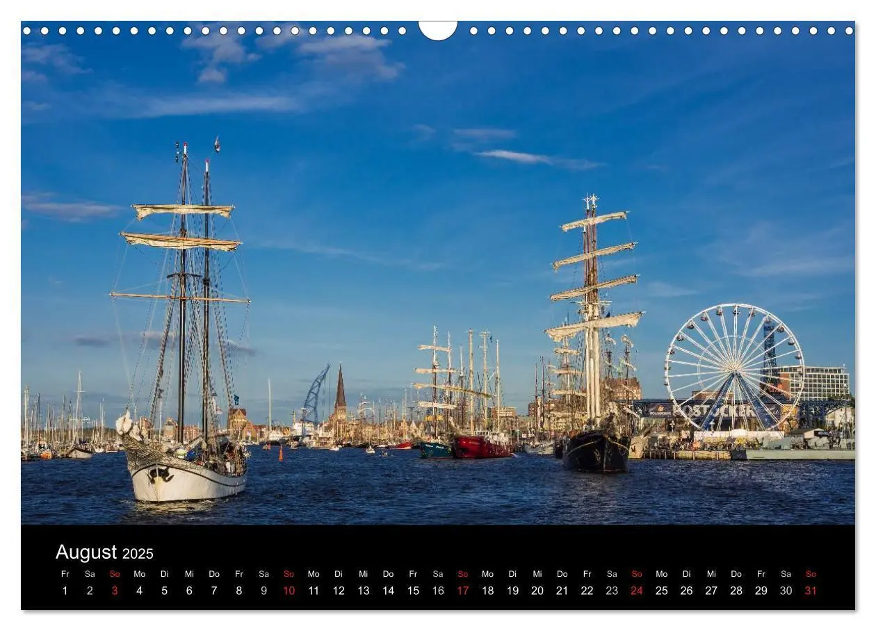 Bild: 9783435833320 | Rostock (Wandkalender 2025 DIN A3 quer), CALVENDO Monatskalender