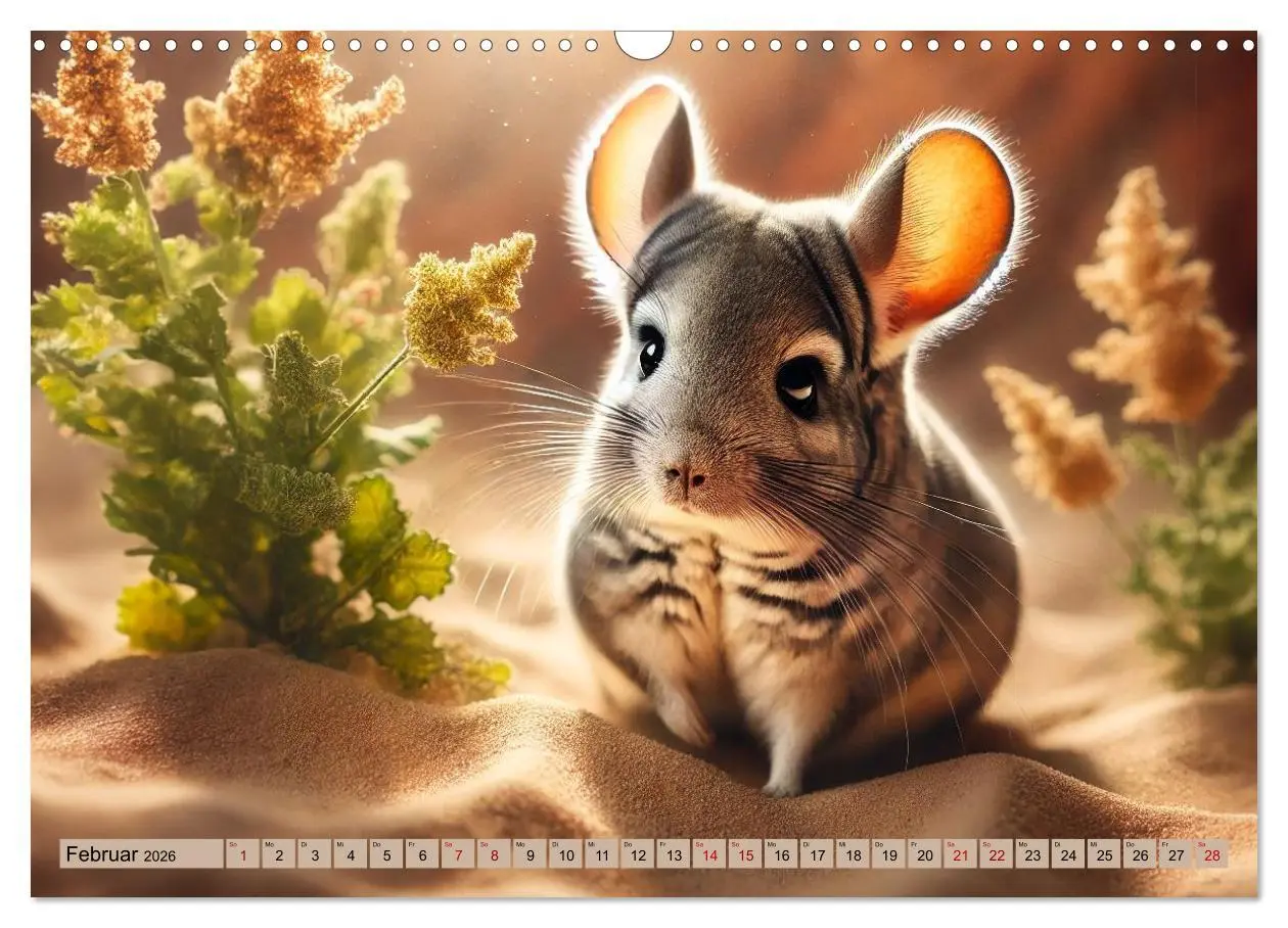 Bild: 9783457303320 | Chinchillas - Meister der Niedlichkeit (Wandkalender 2026 DIN A3...