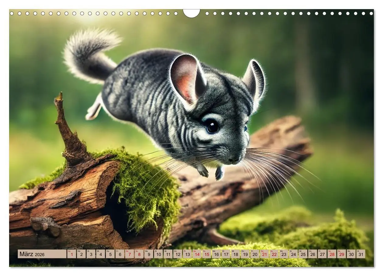 Bild: 9783457303320 | Chinchillas - Meister der Niedlichkeit (Wandkalender 2026 DIN A3...