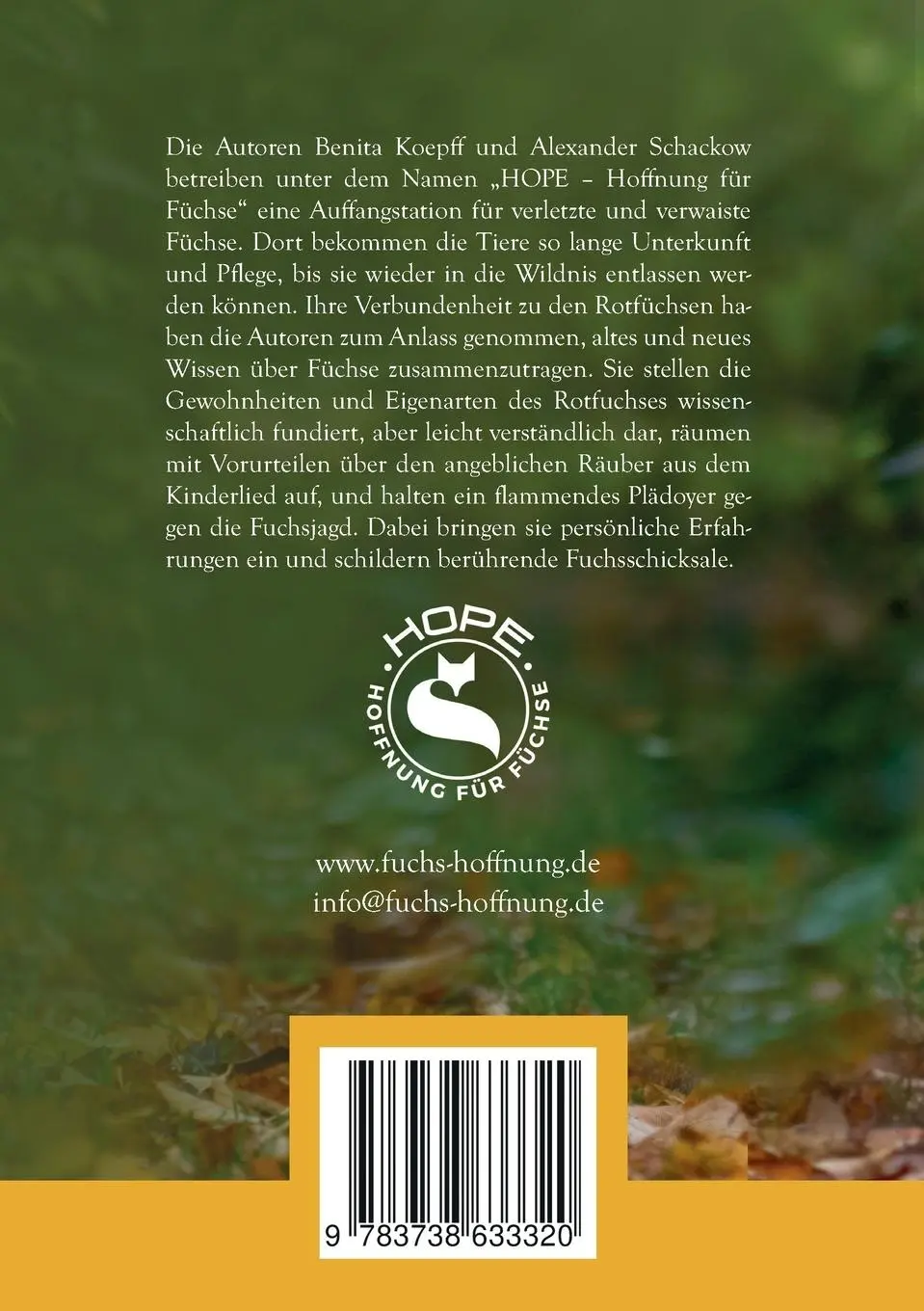 Rückseite: 9783738633320 | Fuchs, du hast mein Herz gestohlen! | Benita Koepff (u. a.) | Buch