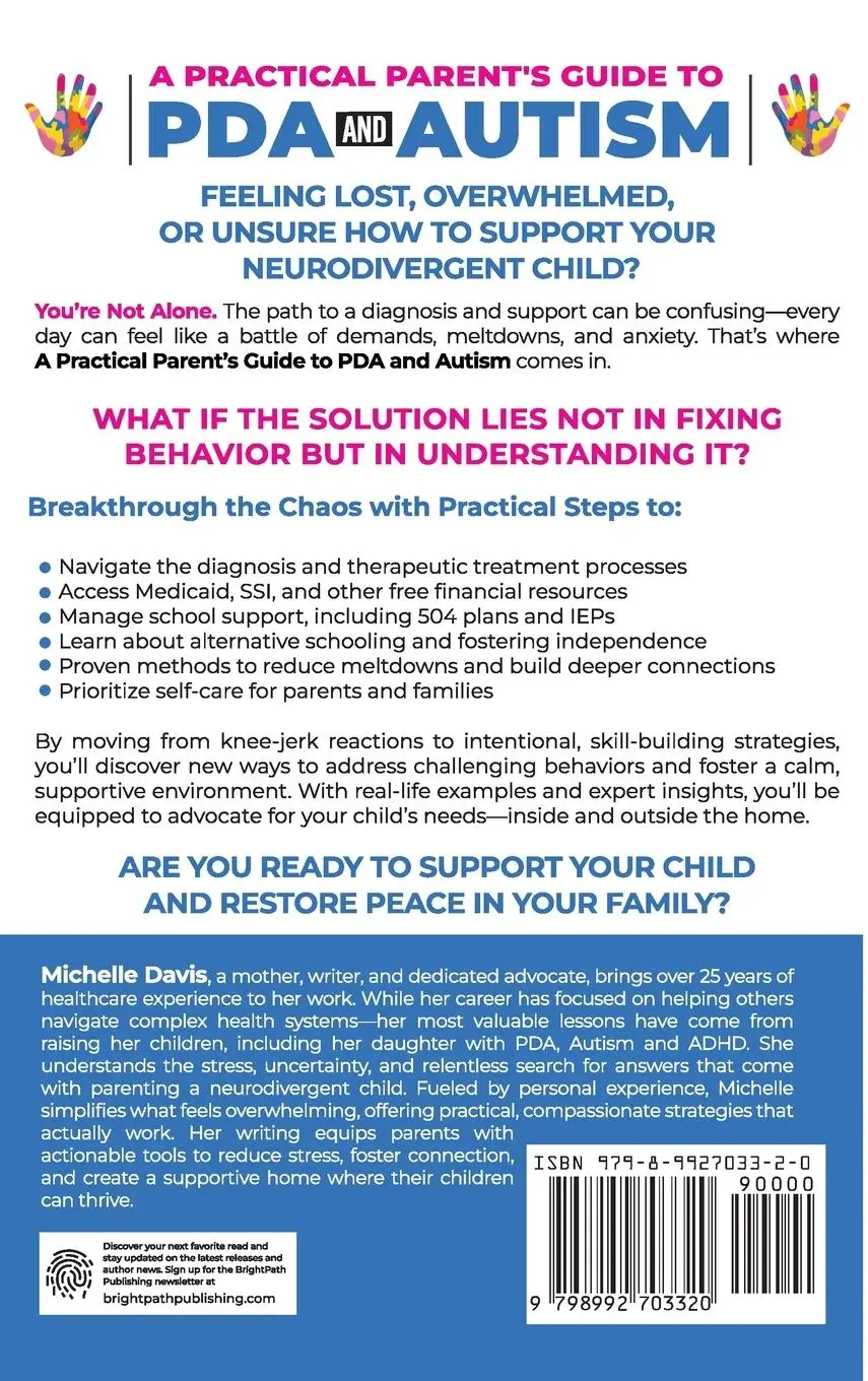 Rückseite: 9798992703320 | A Practical Parent's Guide to PDA and Autism | Michelle Davis | Buch