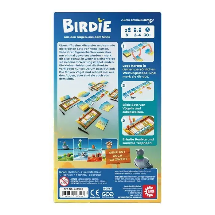 Bild: 7640142763420 | GAME FACTORY - Birdie | Spiel | Deutsch | 2025 | GAME FACTORY