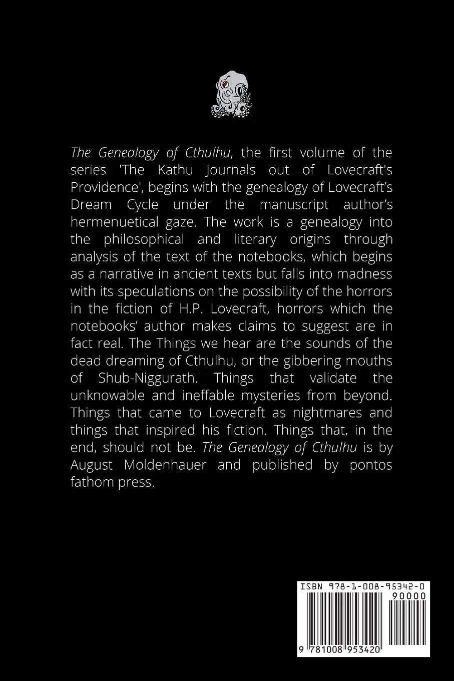 Rückseite: 9781008953420 | The Genealogy of Cthulhu | August Moldenhauer | Taschenbuch | Englisch