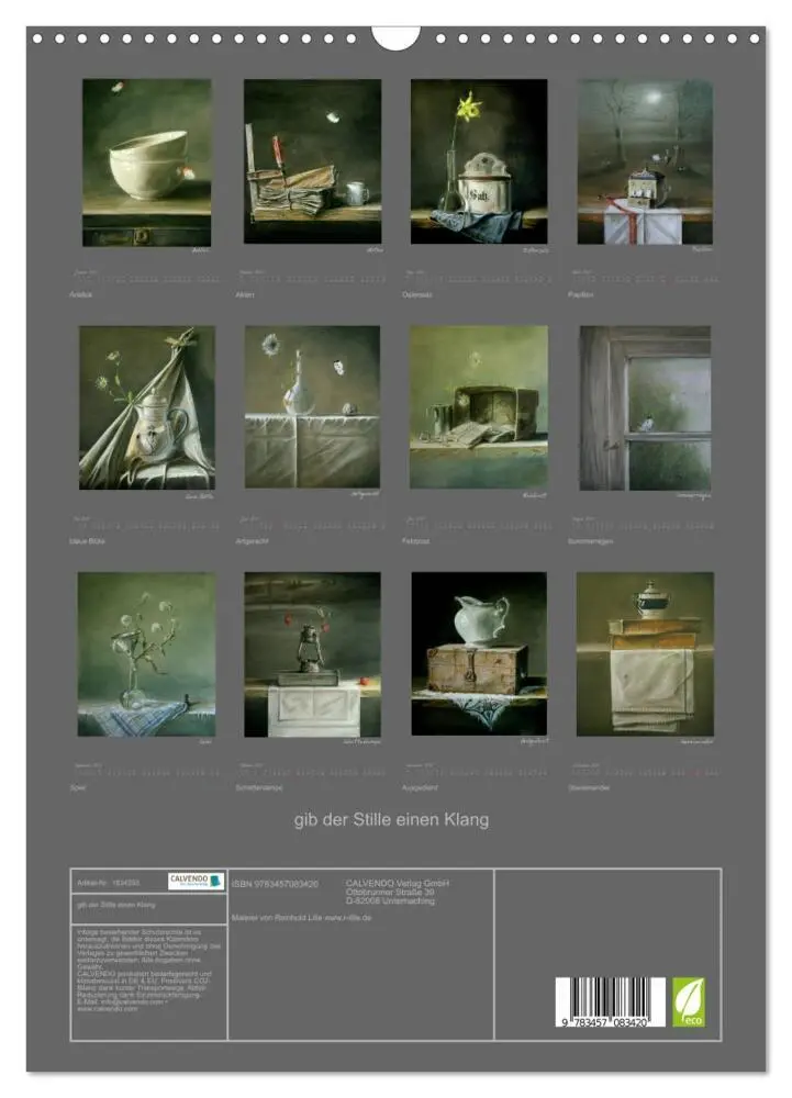 Bild: 9783457083420 | gib der Stille einen Klang (Wandkalender 2025 DIN A3 hoch),...