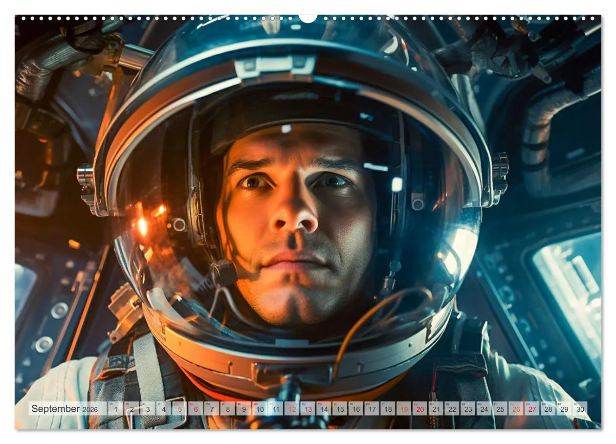 Bild: 9783457463420 | Astronaut - Unterwegs in der Galaxie (Wandkalender 2026 DIN A2...