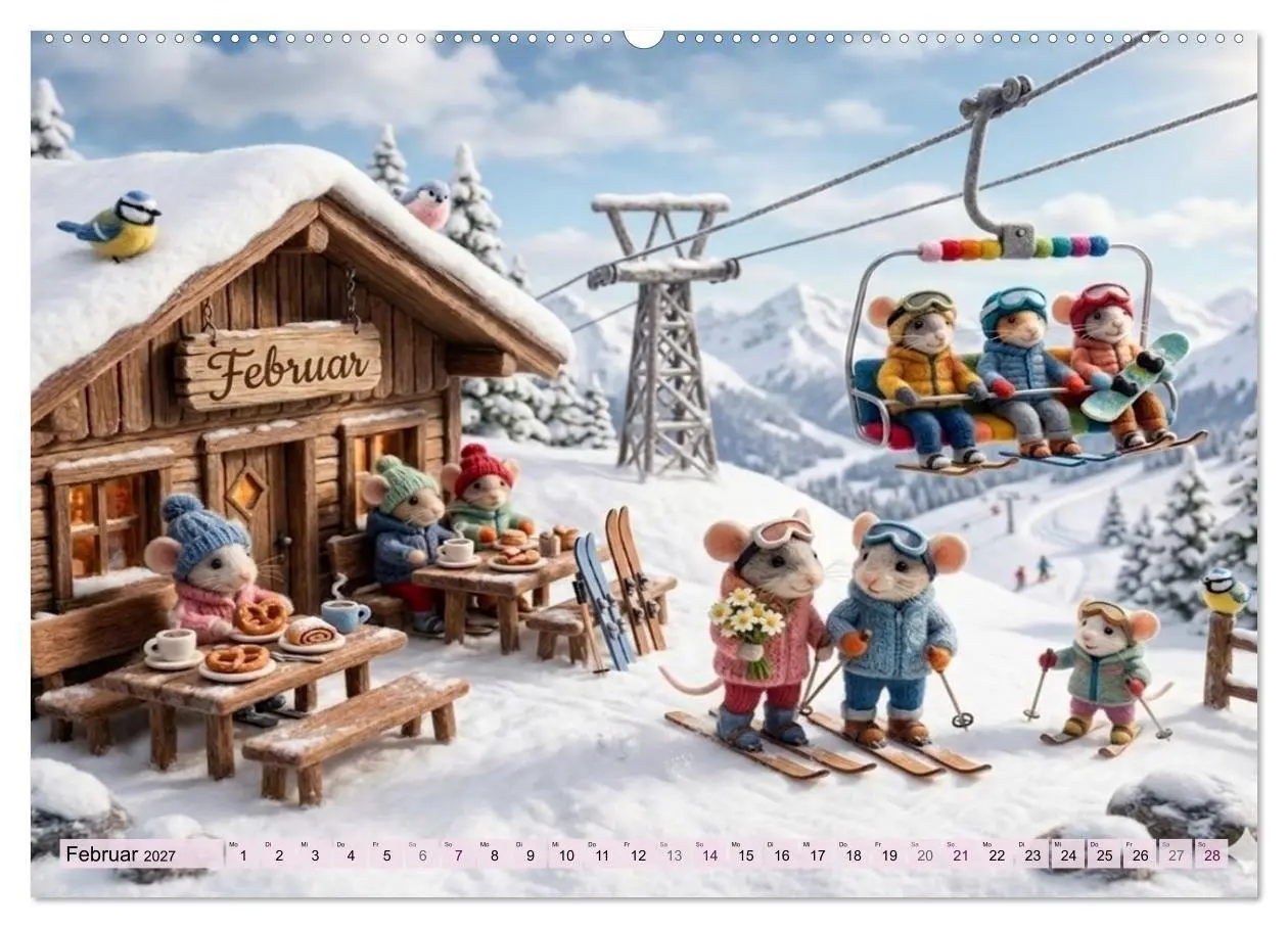 Bild: 9783569883420 | Mäusli Kalender (Wandkalender 2027 DIN A2 quer), CALVENDO...