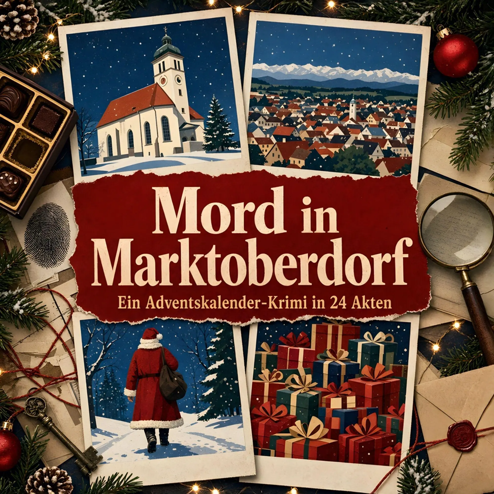 Cover: 9783696123420 | Mord in Marktoberdorf | Ein Adventskalender-Krimi in 24 Akten | Buch