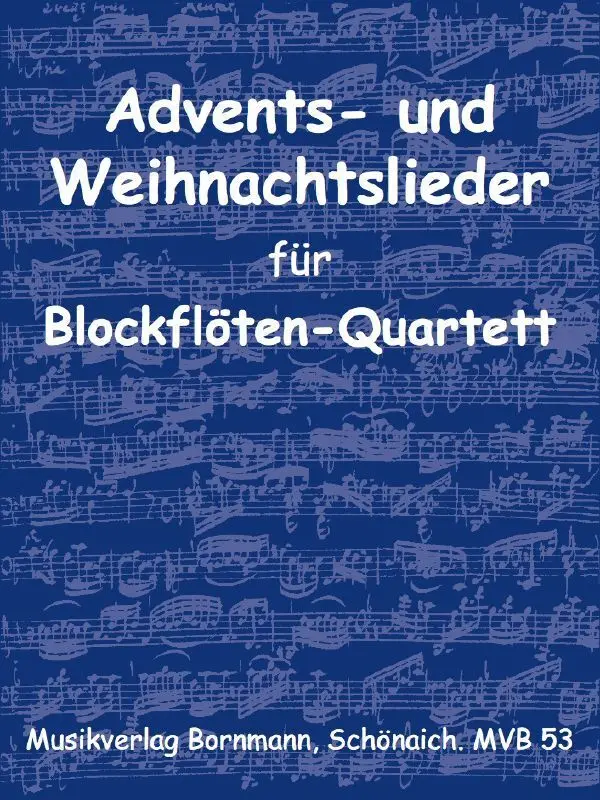 Cover: 9990051243420 | Advents- und Weihnachtslieder | für Blöckflöten-Spielkreis (SATB)