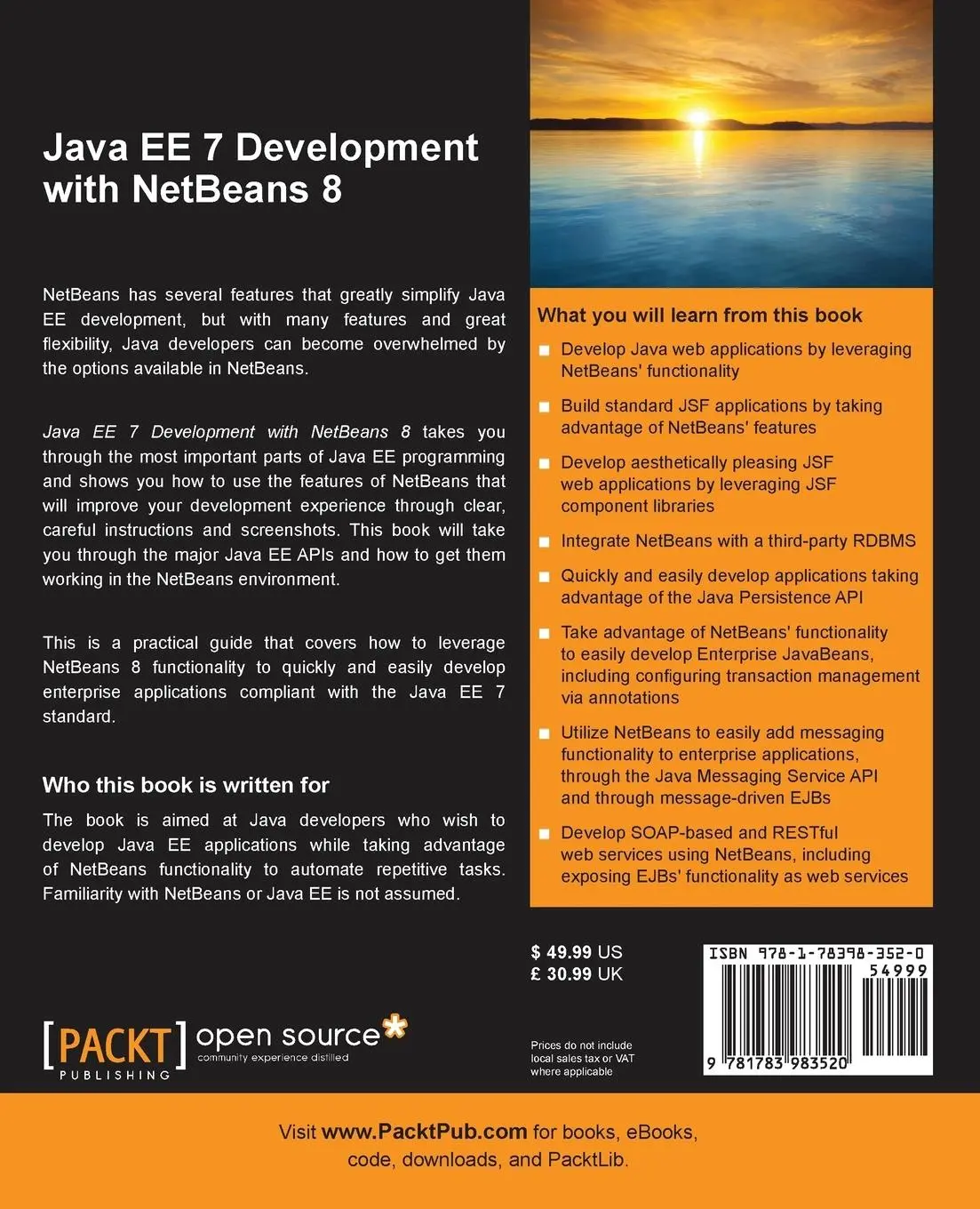 Rückseite: 9781783983520 | Java EE 7 Development with NetBeans 8 | David R. Heffelfinger | Buch