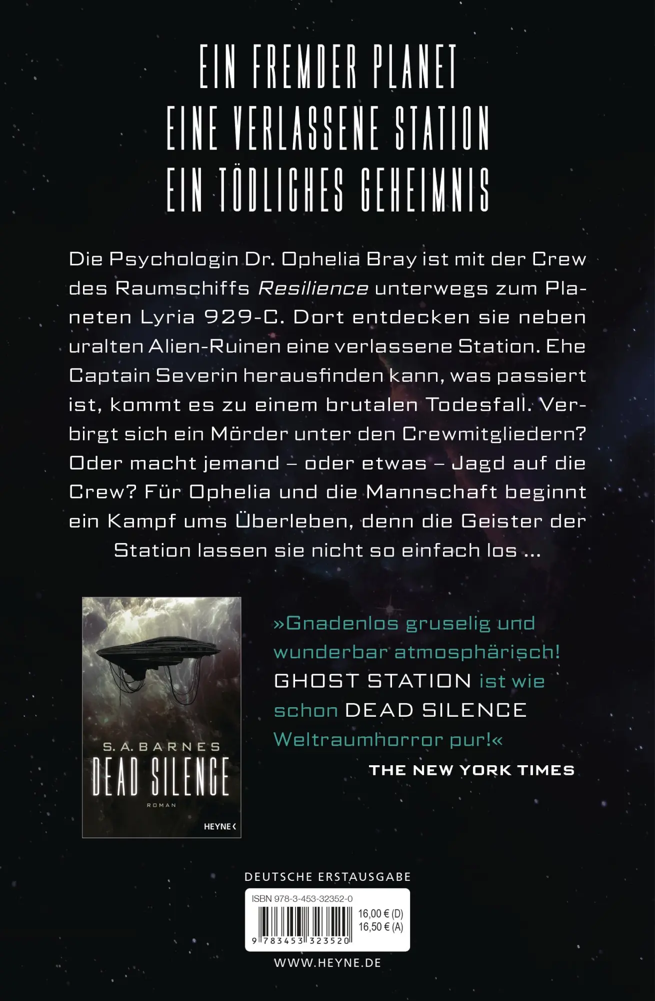 Bild: 9783453323520 | Ghost Station | Roman | S. A. Barnes | Taschenbuch | 464 S. | Deutsch