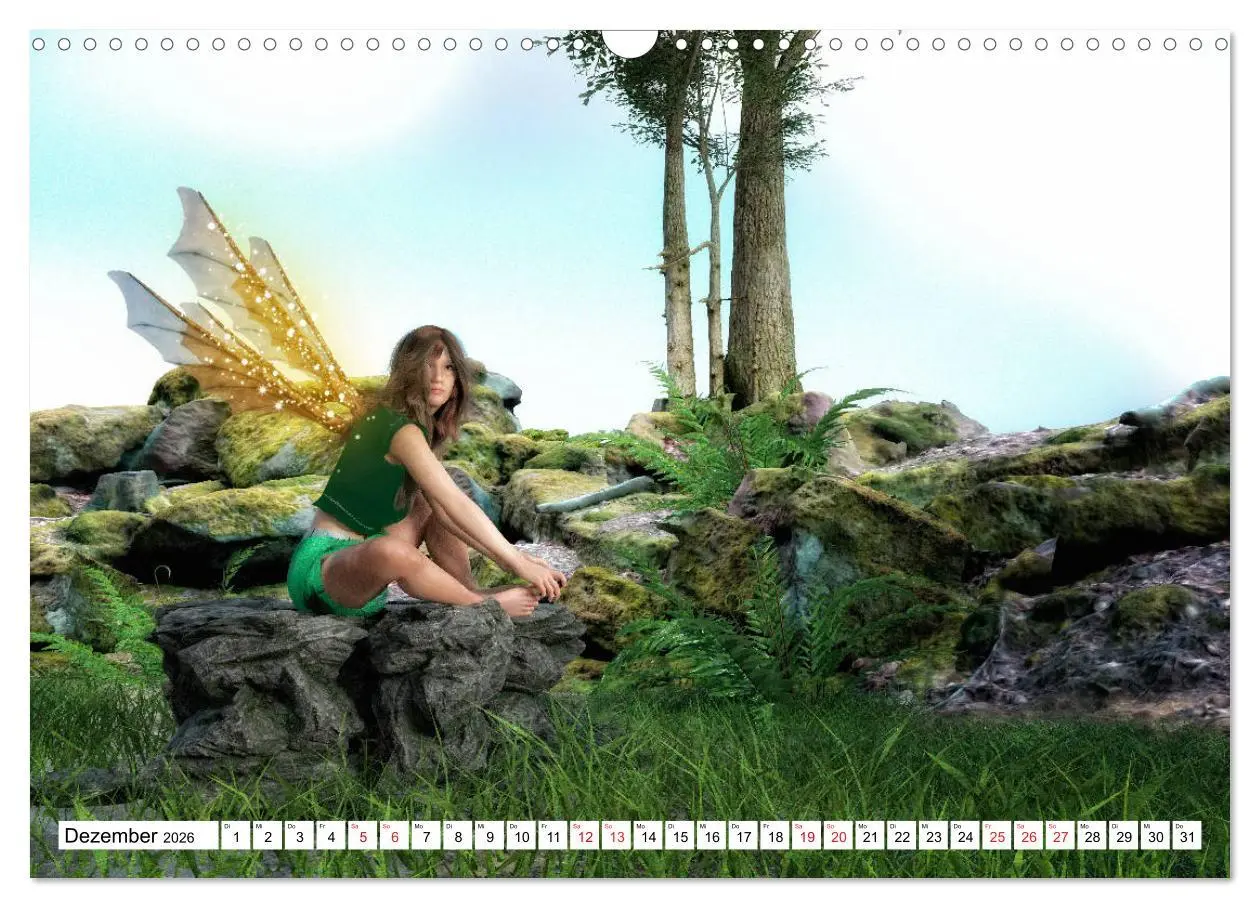 Bild: 9783457693520 | Naturgeister Die Grünen Feen (Wandkalender 2026 DIN A3 quer),...