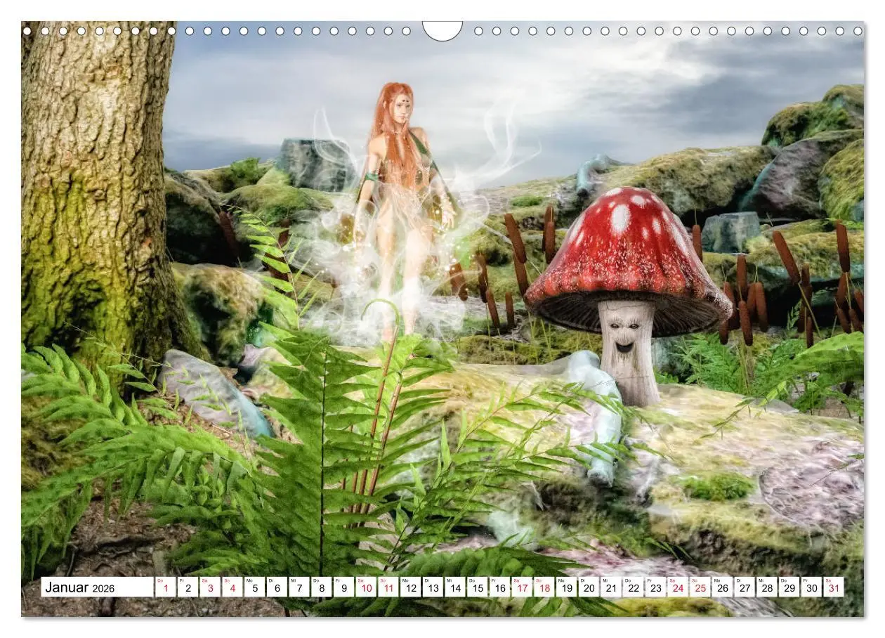 Bild: 9783457693520 | Naturgeister Die Grünen Feen (Wandkalender 2026 DIN A3 quer),...