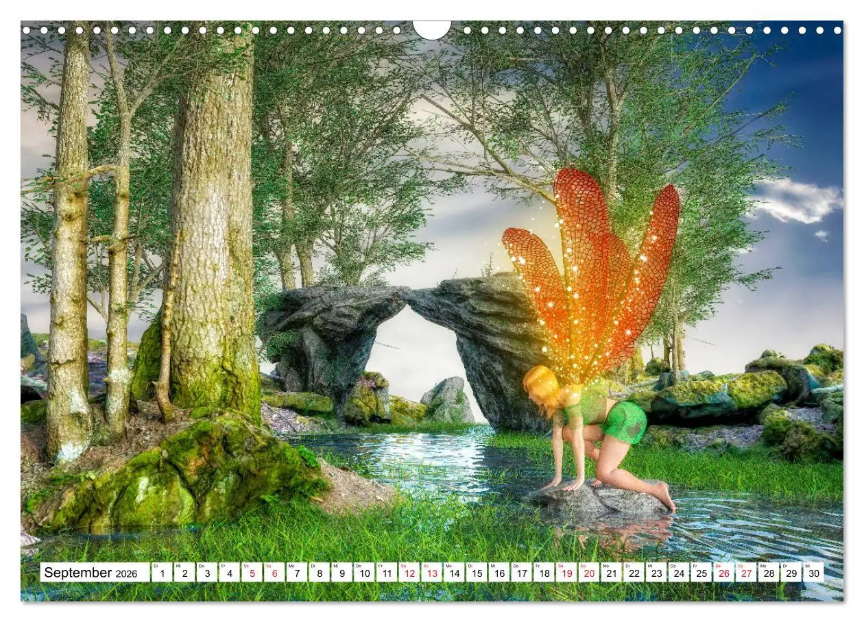 Bild: 9783457693520 | Naturgeister Die Grünen Feen (Wandkalender 2026 DIN A3 quer),...