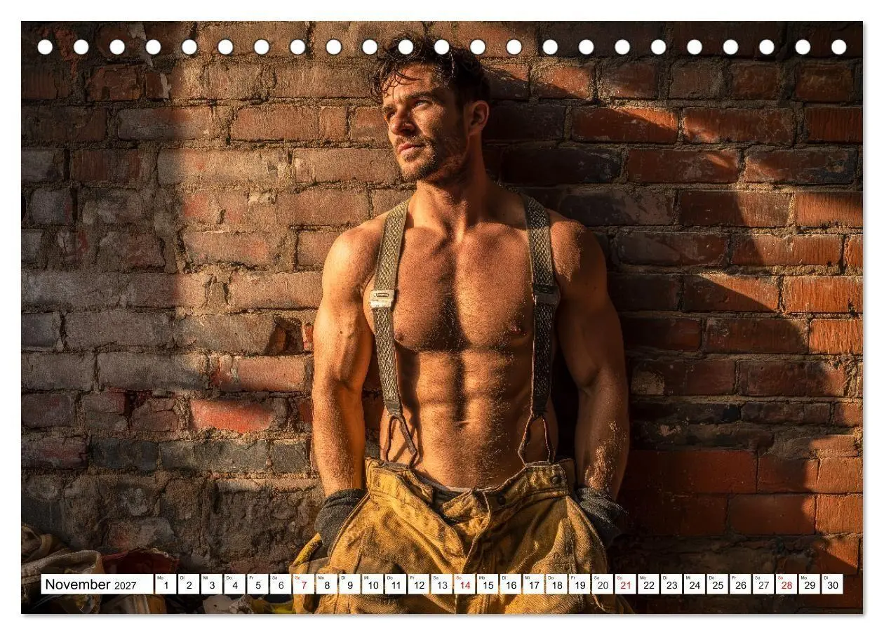 Bild: 9783516923520 | Feuerwehrmänner - Sexy Körper und heiße Flammen (Tischkalender 2027...