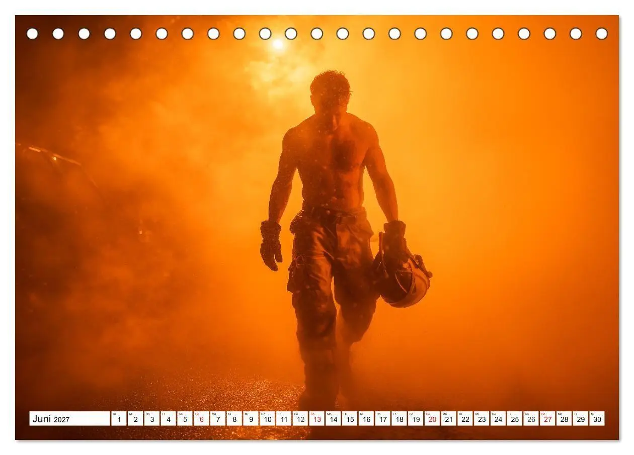 Bild: 9783516923520 | Feuerwehrmänner - Sexy Körper und heiße Flammen (Tischkalender 2027...