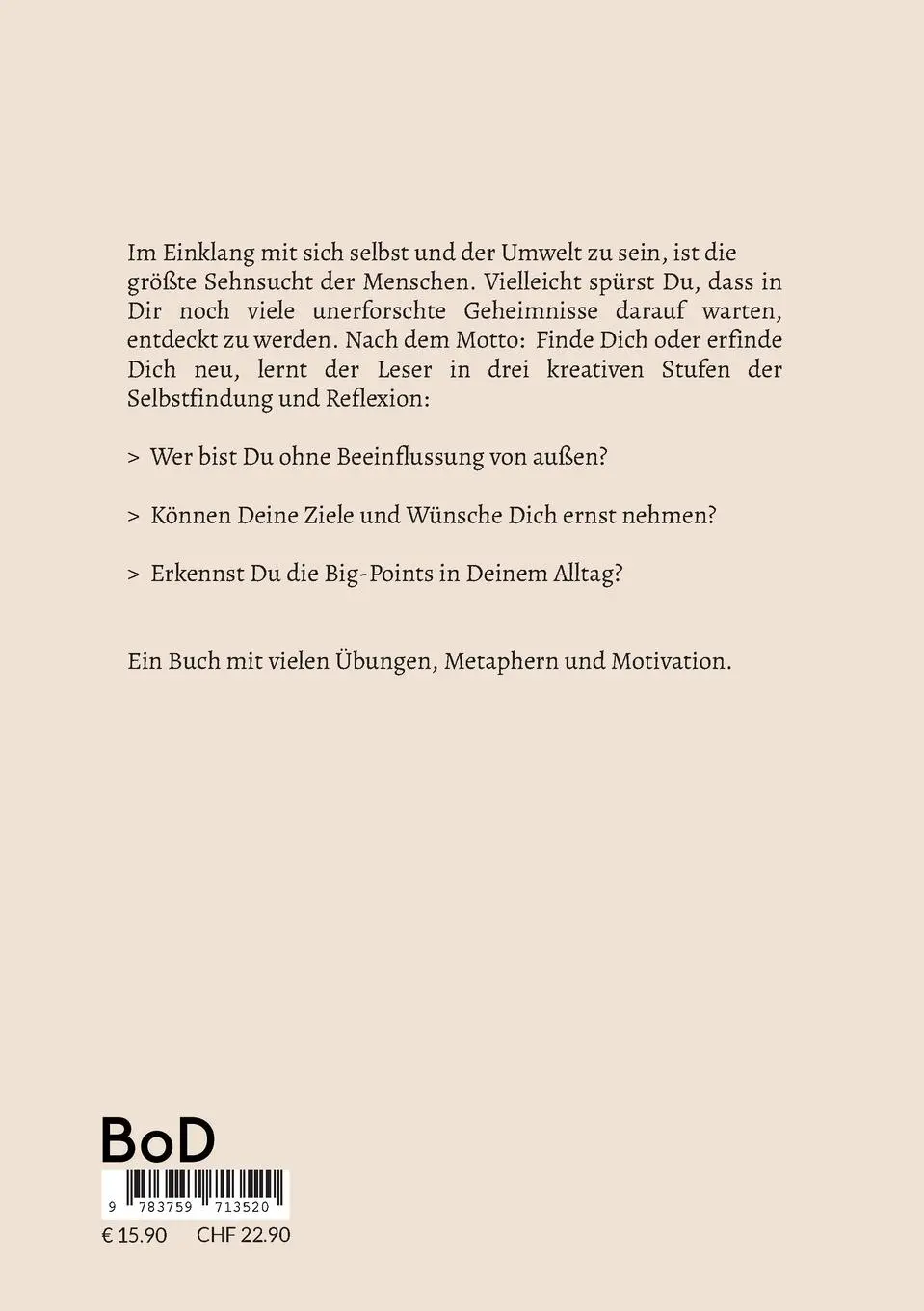 Rückseite: 9783759713520 | Der Zauberspiegel | Möglichkeiten dir neu zu begegnen | Jürgen Wolf
