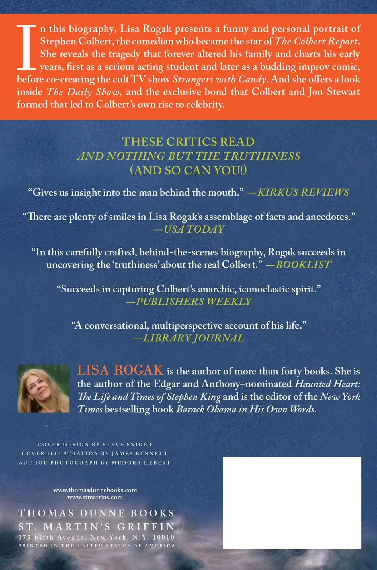 Rückseite: 9781250013620 | And Nothing But the Truthiness | Lisa Rogak | Taschenbuch | Englisch