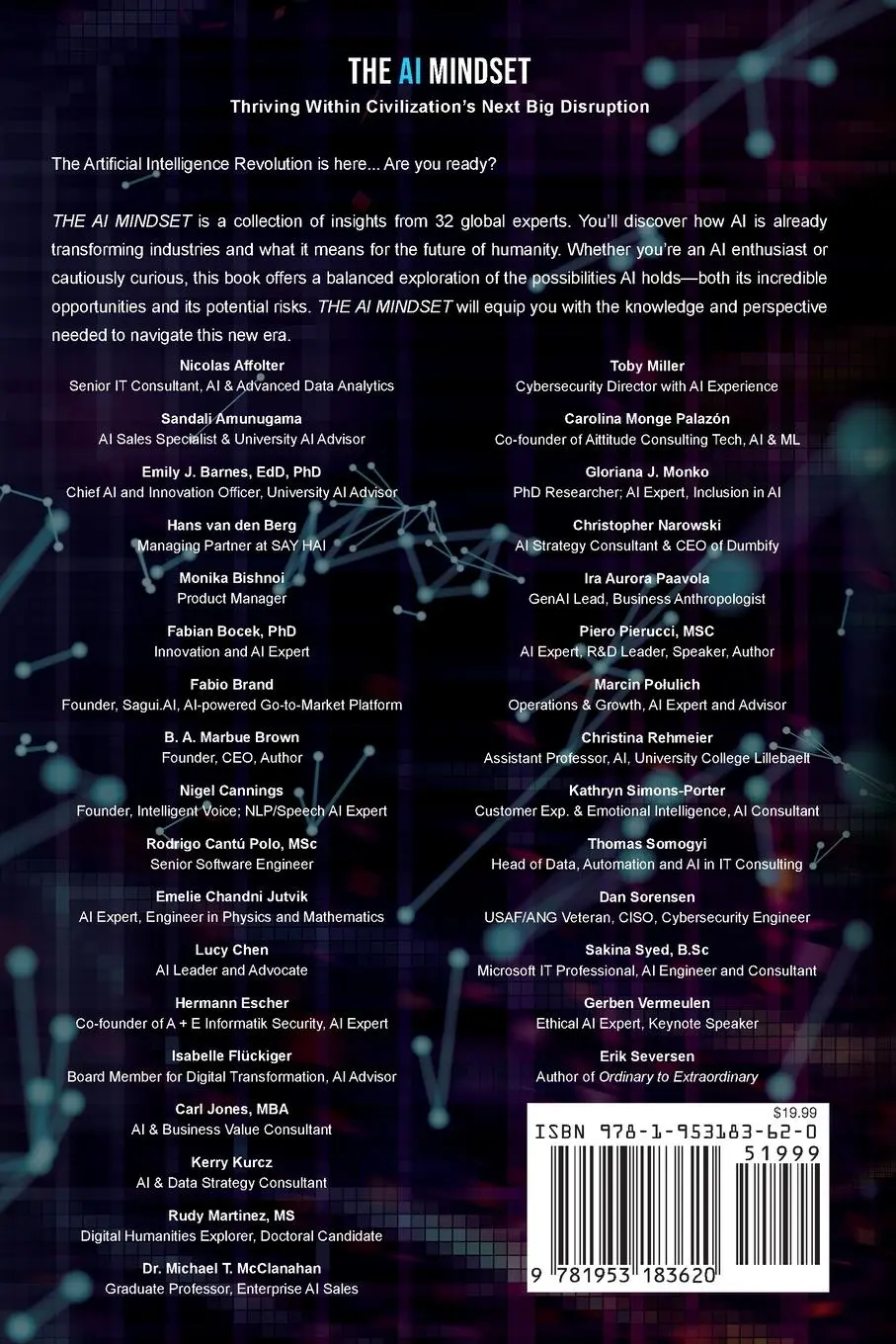 Rückseite: 9781953183620 | The AI Mindset | Thriving Within Civilization's Next Big Disruption