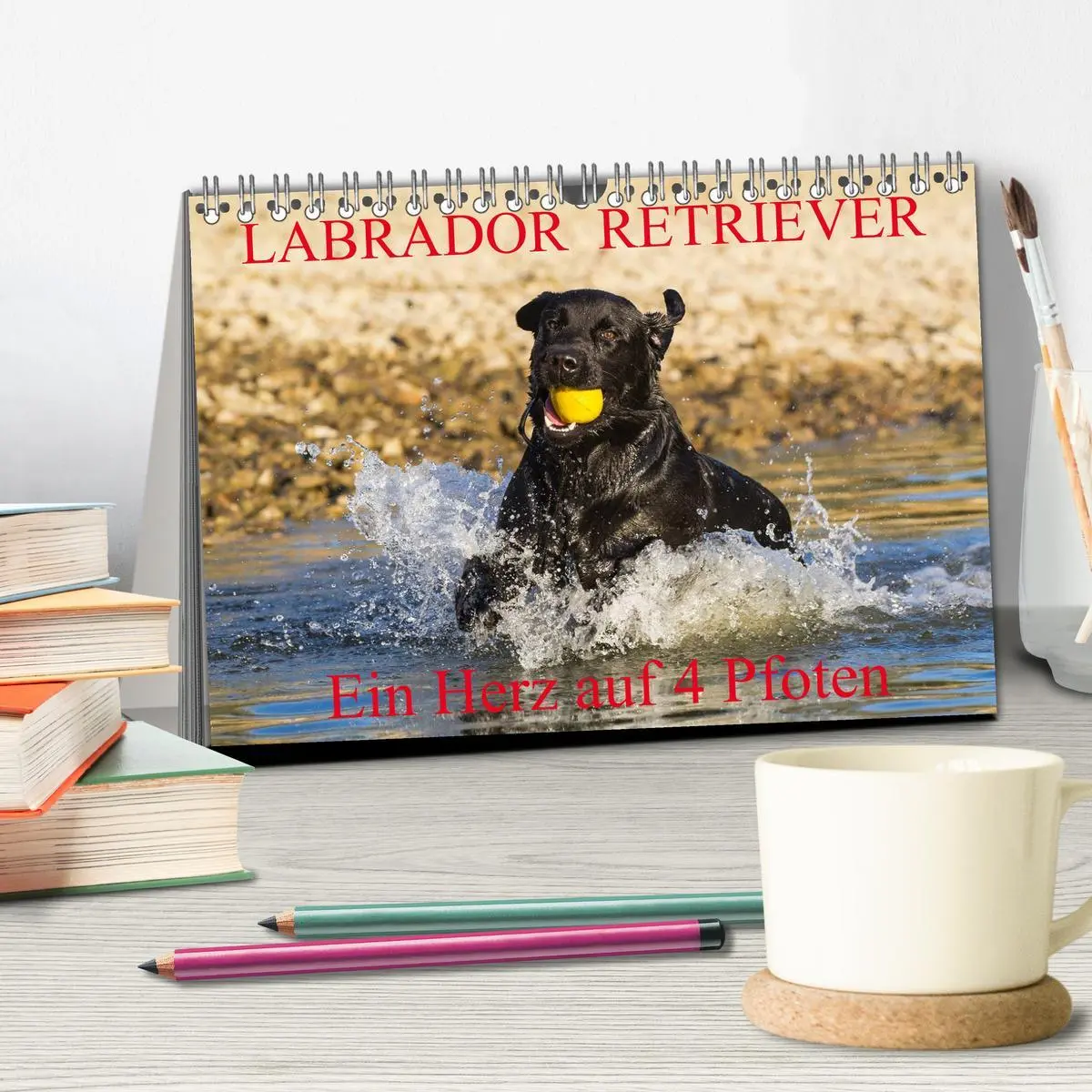 Bild: 9783516083620 | Labrador Retriever - ein Herz auf 4 Pfoten (Tischkalender 2026 DIN...