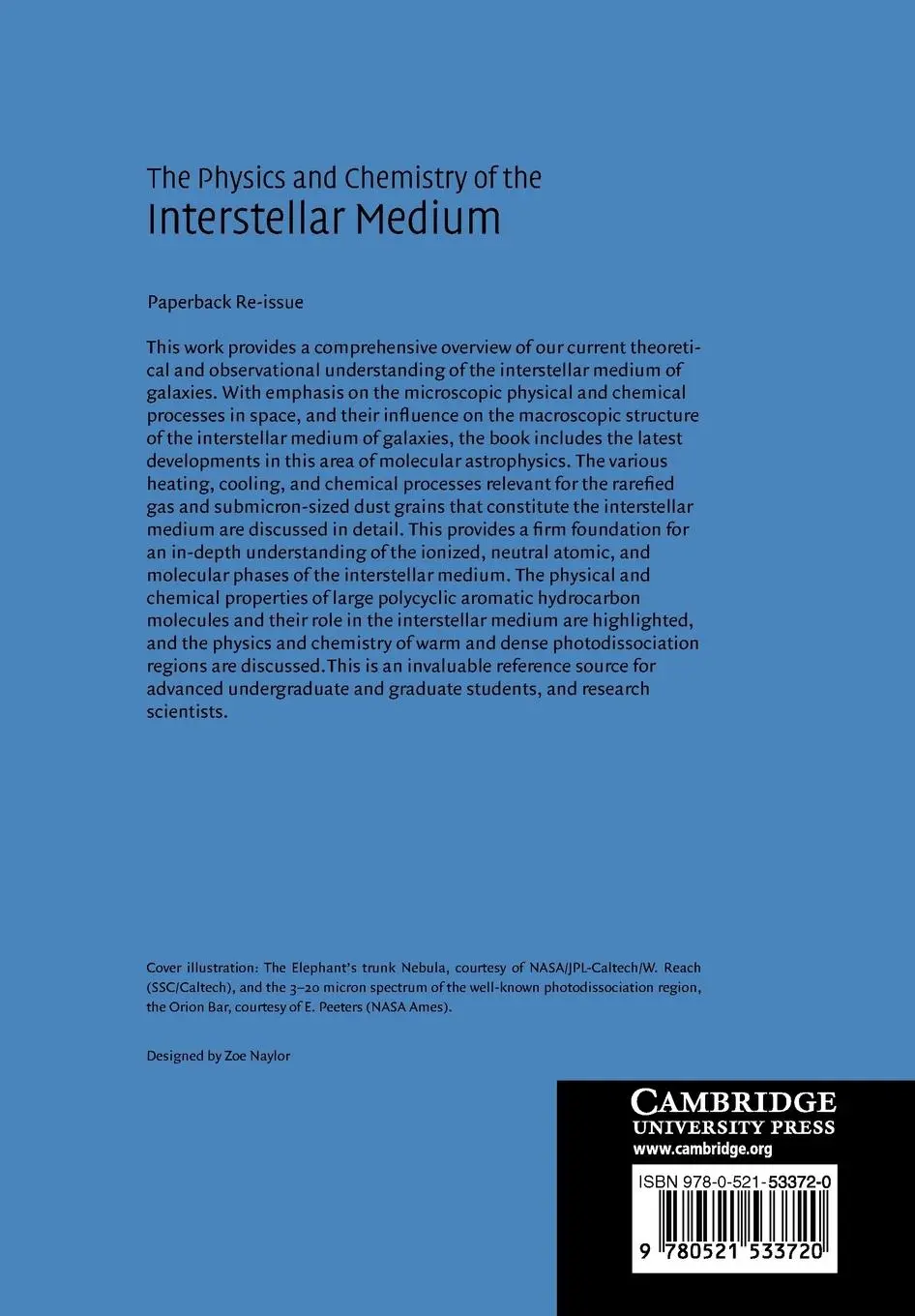 Rückseite: 9780521533720 | The Physics and Chemistry of the Interstellar Medium | Tielens (u. a.)