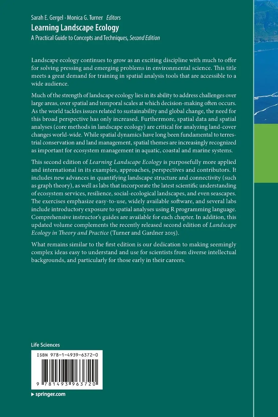 Rückseite: 9781493963720 | Learning Landscape Ecology | Monica G. Turner (u. a.) | Taschenbuch